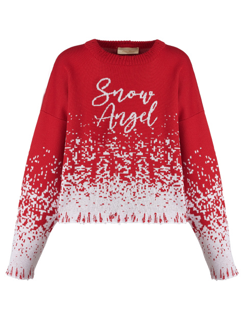 Красный свитер Snow Angel, 1