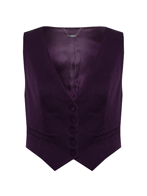 Фиолетовый костюм-тройка из бархата и шелка, 8 Фиолетовый костюм-тройка из бархата и шелка, 8