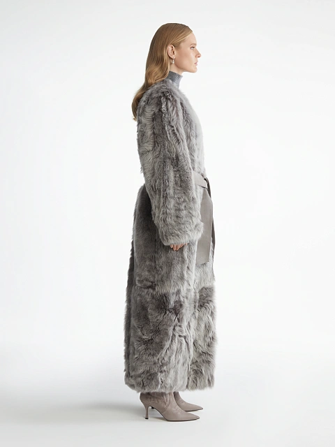 Длинная шуба из меха тосканы, 5