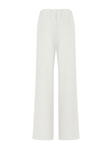 Молочные спортивные брюки из футера, 2