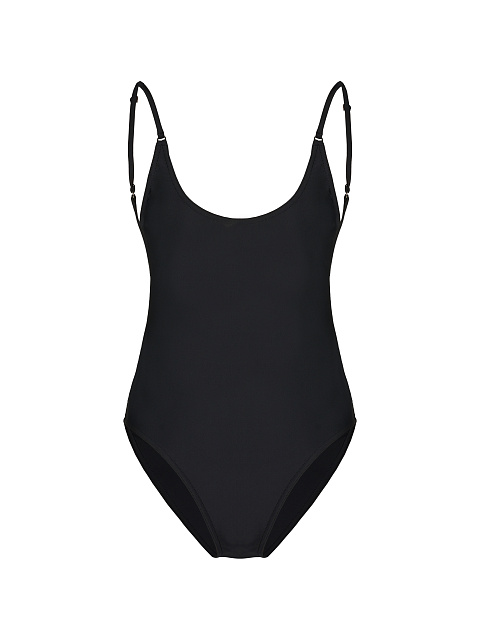 Черный слитный купальник, 1