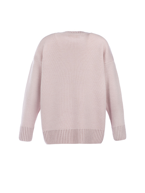Пудрово-розовый свитер "Снежно", 2