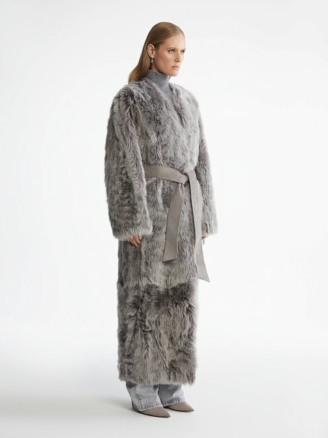 Длинная шуба из меха тосканы, 6