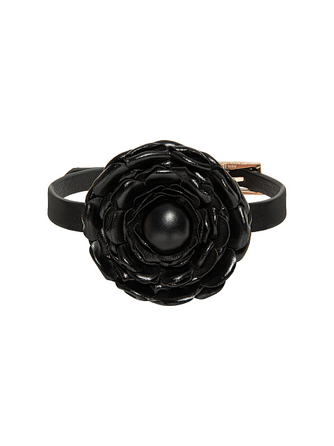 Черное колье-чокер из эко-кожи, 2 Черное колье-чокер из эко-кожи, 2