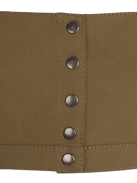 Костюм из джинсовой ткани цвета хаки, 4