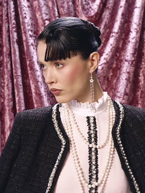 Бело-черное платье-мини из шифона и твида, 10 Бело-черное платье-мини из шифона и твида, 10