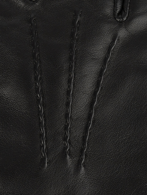 Черные перчатки из овчины с клепками, 3 Черные перчатки из овчины с клепками, 3