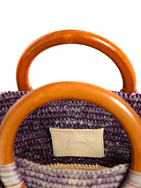 Плетеная сумка с круглыми ручками, 4 Плетеная сумка с круглыми ручками, 4