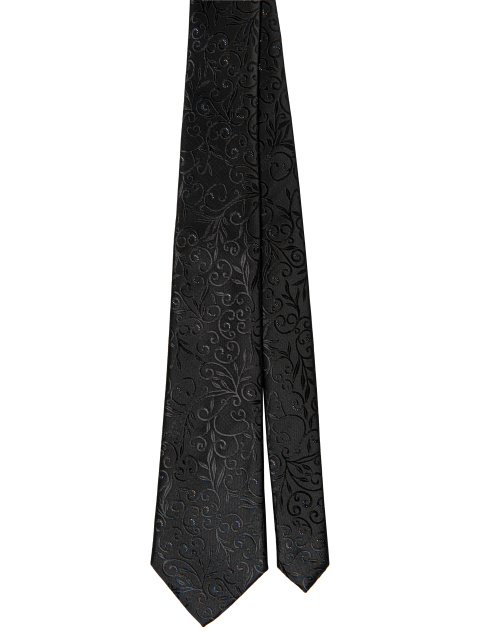 Черный галстук с узором, 1