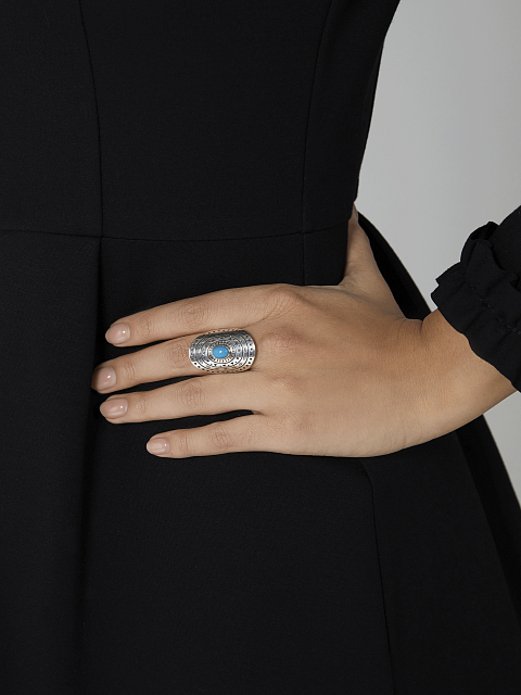 Кольцо из серебра и бирюзы, 3