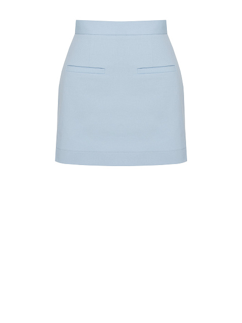 Голубая юбка-мини из денима, 1