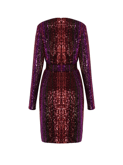 Платье-мини из трикотажа в пайетках, 2 Платье-мини из трикотажа в пайетках, 2