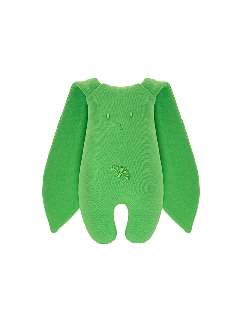 Игрушка "Заяц" ярко-зеленая с вышивкой, 1