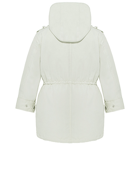 Детская молочная парка из плащевки с эко-мехом, 3