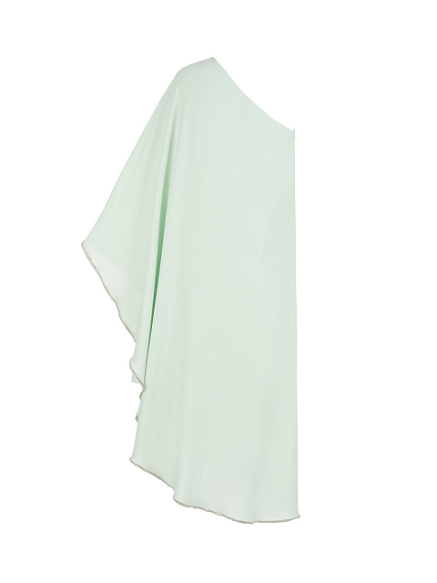 Зеленое асимметричное платье-миди со стразами, 2 Зеленое асимметричное платье-миди со стразами, 2