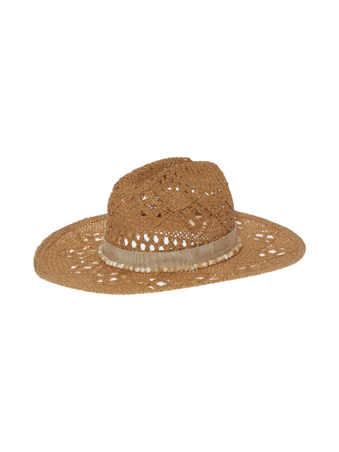 Соломенная шляпа с отделкой из ленты и камней, 1