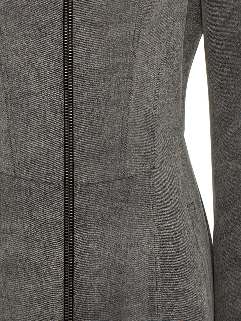 Серое платье-миди из денима, 3