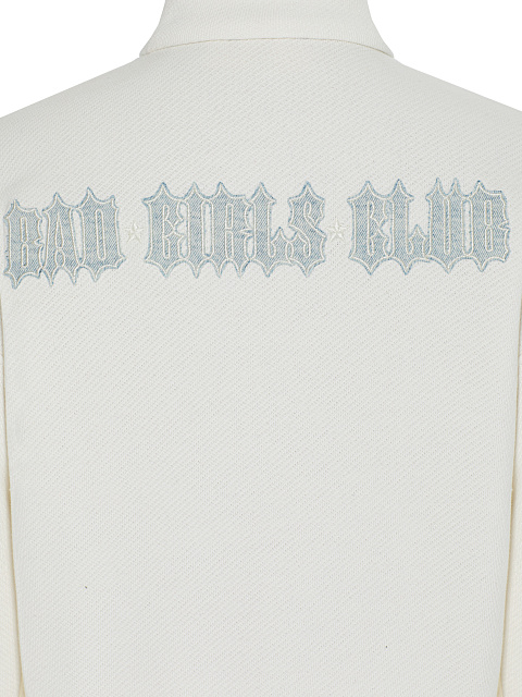 Белый трикотажный костюм с брюками-карго, 7