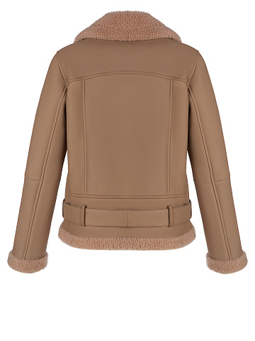 Коричневая дубленка из овчины, 2