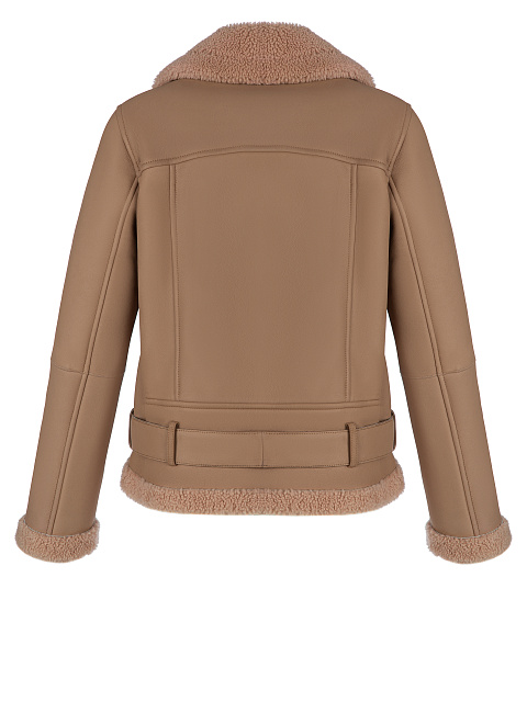 Коричневая дубленка из овчины, 2