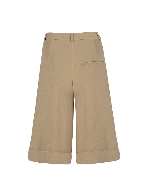 Светло-коричневые шорты-бермуды из джинсовой ткани, 2