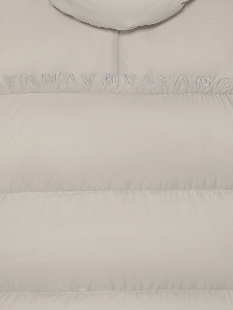 Серый унисекс пуховик с капюшоном, 5