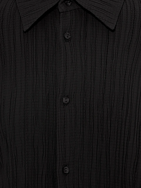 Черный комплект из рубашки и брюк, 5