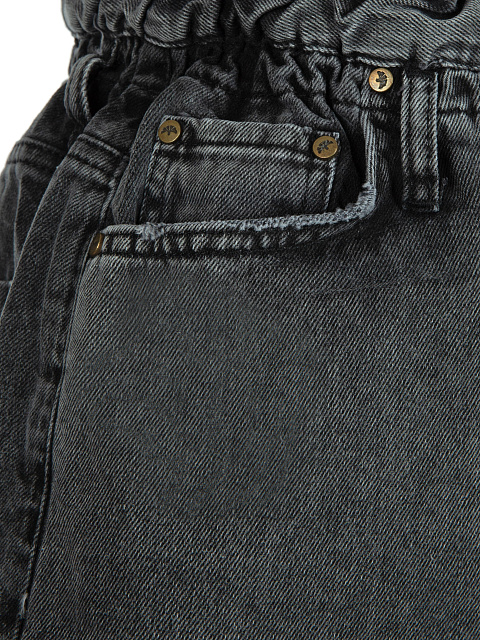 Темно-серая джинсовая мини-юбка, 3