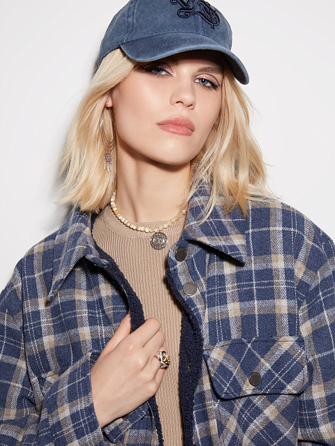 Темно-бежевое трикотажное боди с круглым вырезом, 5