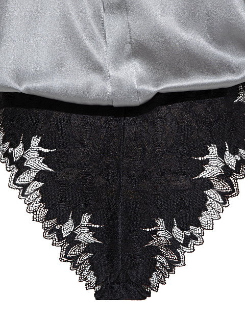 Серая блуза-боди из шелка, 3