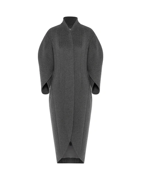 Серое пальто из шерсти, 1
