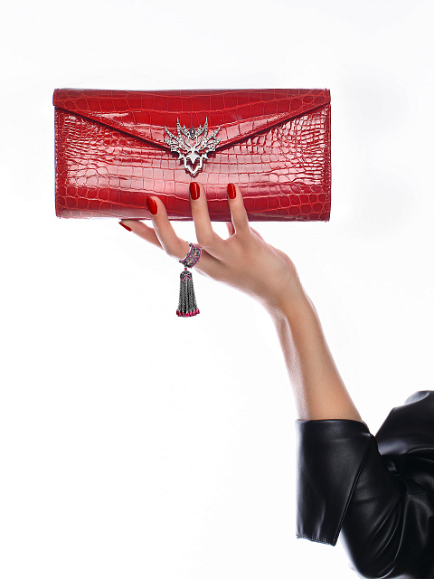 Кольцо-кисть из черненого золота с рубинами, 2 Кольцо-кисть из черненого золота с рубинами, 2