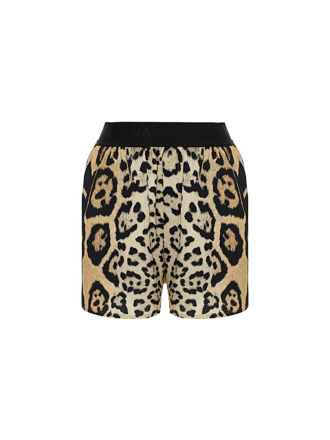 Леопардовый домашний костюм с шортами, 3