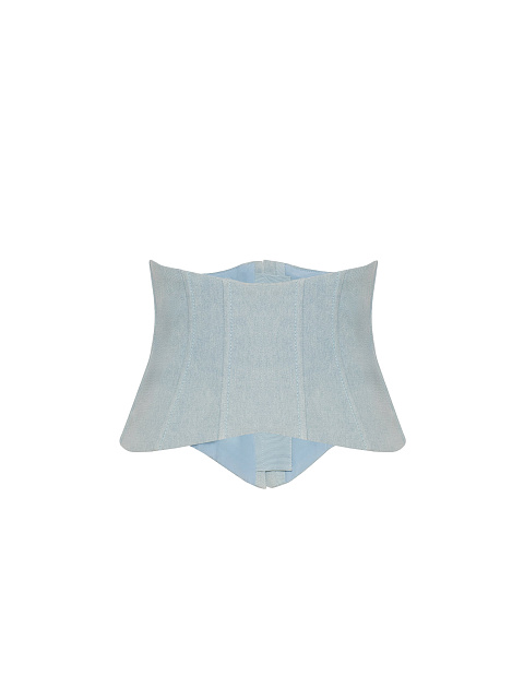 Светло-голубой корсет из денима, 2 Светло-голубой корсет из денима, 2