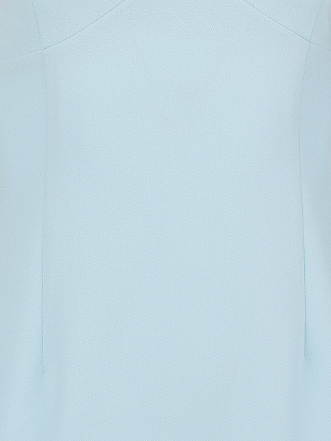 Голубое платье-миди на бретельках с кружевом, 3