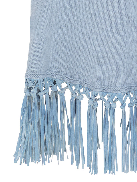 Голубое пончо из кашемира, 3