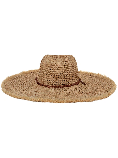 Соломенная шляпа с камнями и бахромой, 2