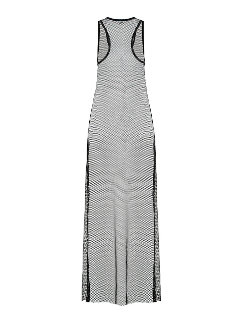 Черное платье-макси из сетки, 2