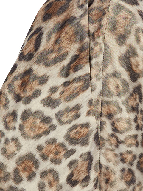 Комплект из топа и шорт из тафты с леопардовым принтом, 4