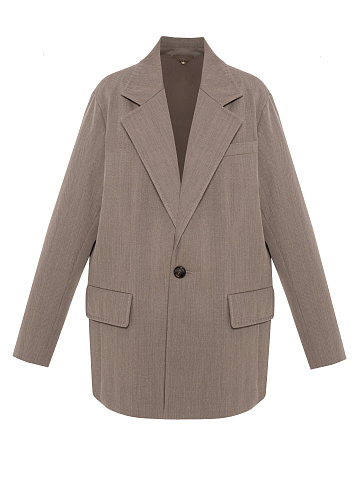 Коричневый шерстяной жакет, 1