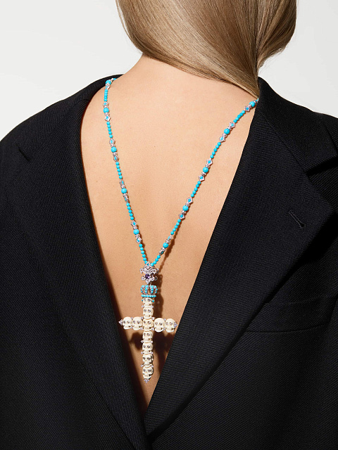 Колье с кулоном из белого золота, 5 Колье с кулоном из белого золота, 5