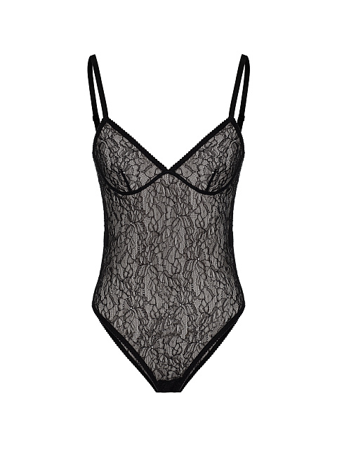 Черное боди из кружева, 1 Черное боди из кружева, 1