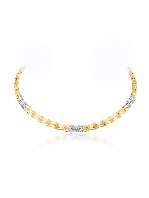 Колье «Dragon» из желтого золота с бриллиантами LG, 1