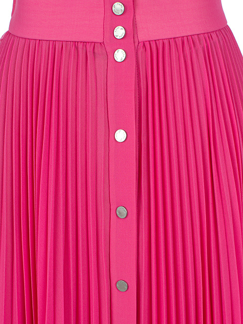 Розовый комплект из топа и юбки-миди, 4