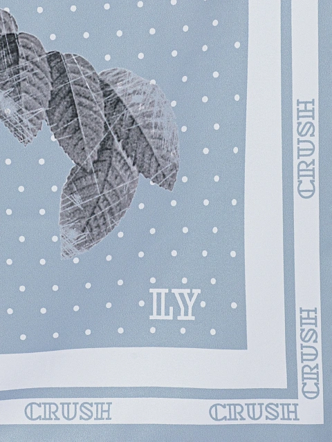 Голубой платок с принтом Crush, 2