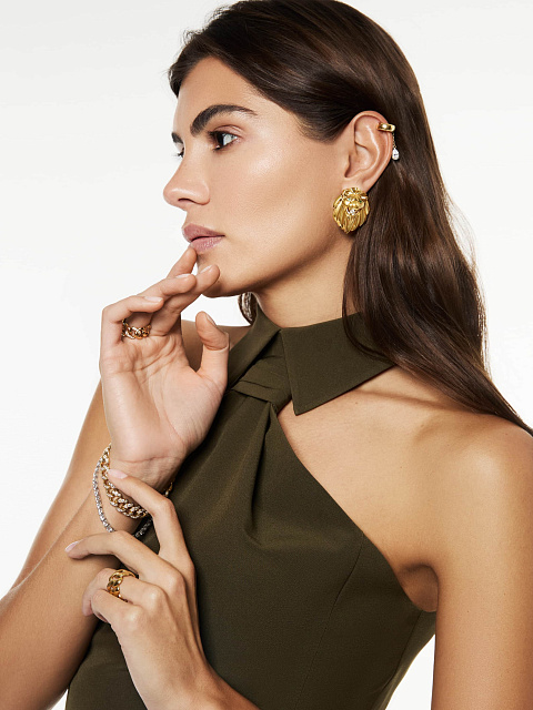 Браслет в виде цепи из розового золота с бриллиантами, 4 Браслет в виде цепи из розового золота с бриллиантами, 4