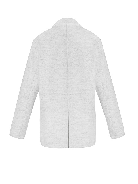 Белый двубортный жакет из шерсти, 2