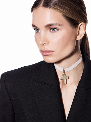 Кулон-крест из нефрита, 2 Кулон-крест из нефрита, 2