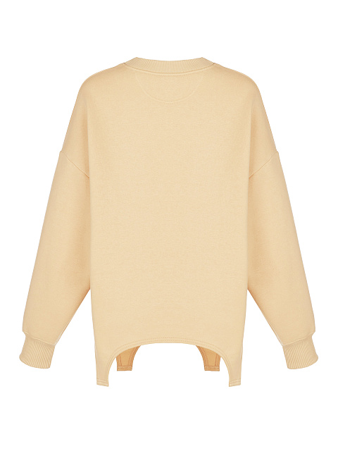 Песочный свитшот Bad Girls Club с черной вышивкой, 2