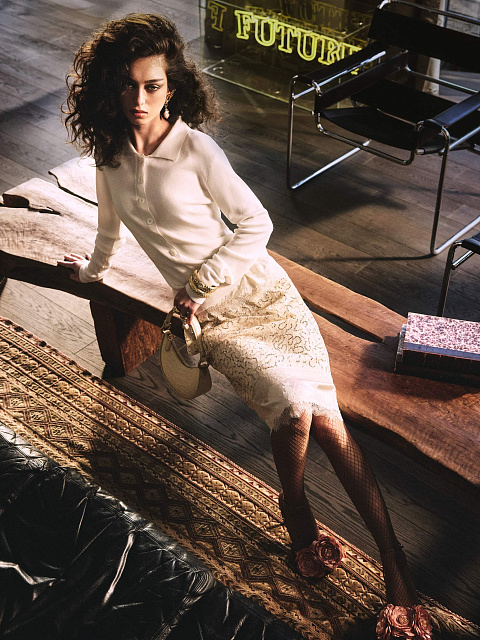 Юбка-миди из кружево, 3